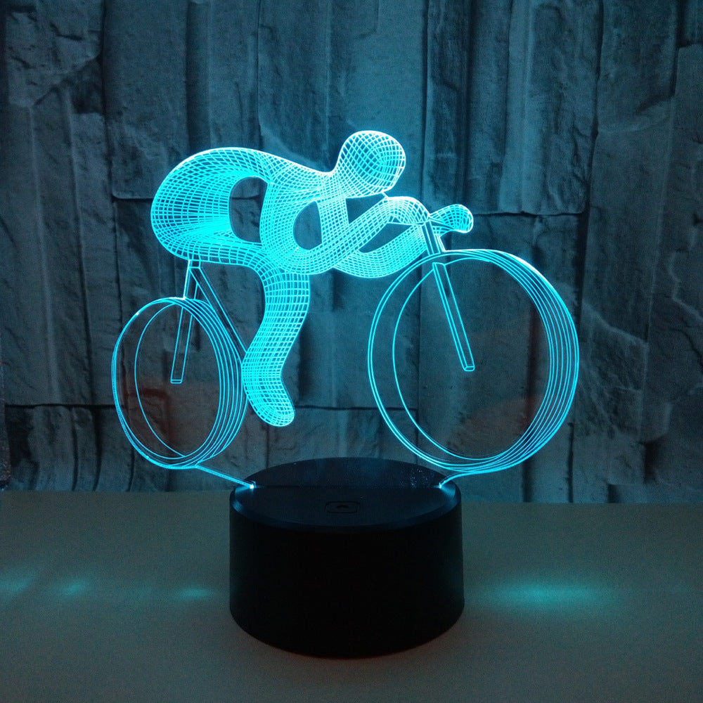 La lampe 3D du cycliste