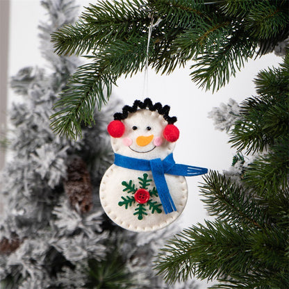 Décorations de Noël en forme de bonhomme de neige avec pendentif pour arbre