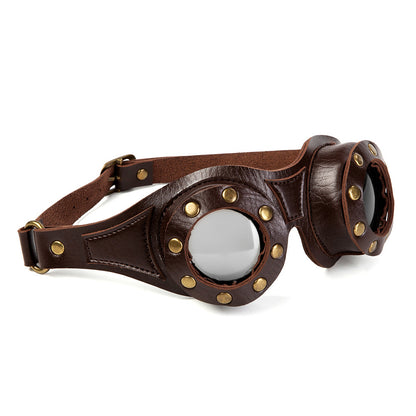 Gafas de sol estilo steampunk estilo retro industrial para cosplay de Halloween