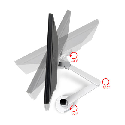 Multimedia can lift universal rotating computer bracket