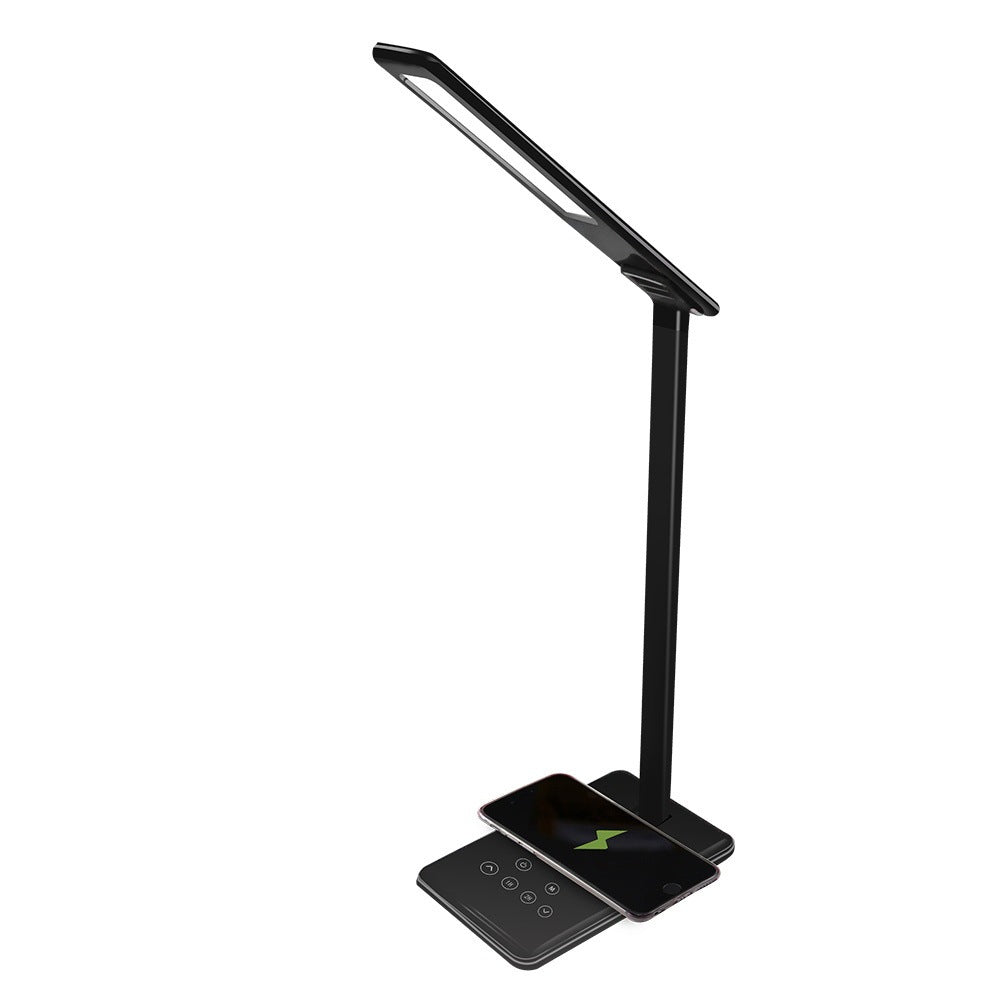 Lámpara de mesa de carga inalámbrica Lámpara de mesa LED con protección para los ojos 