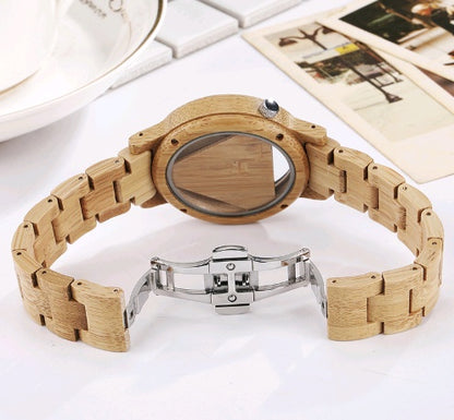 New wooden table creative hollow fashion wood watch