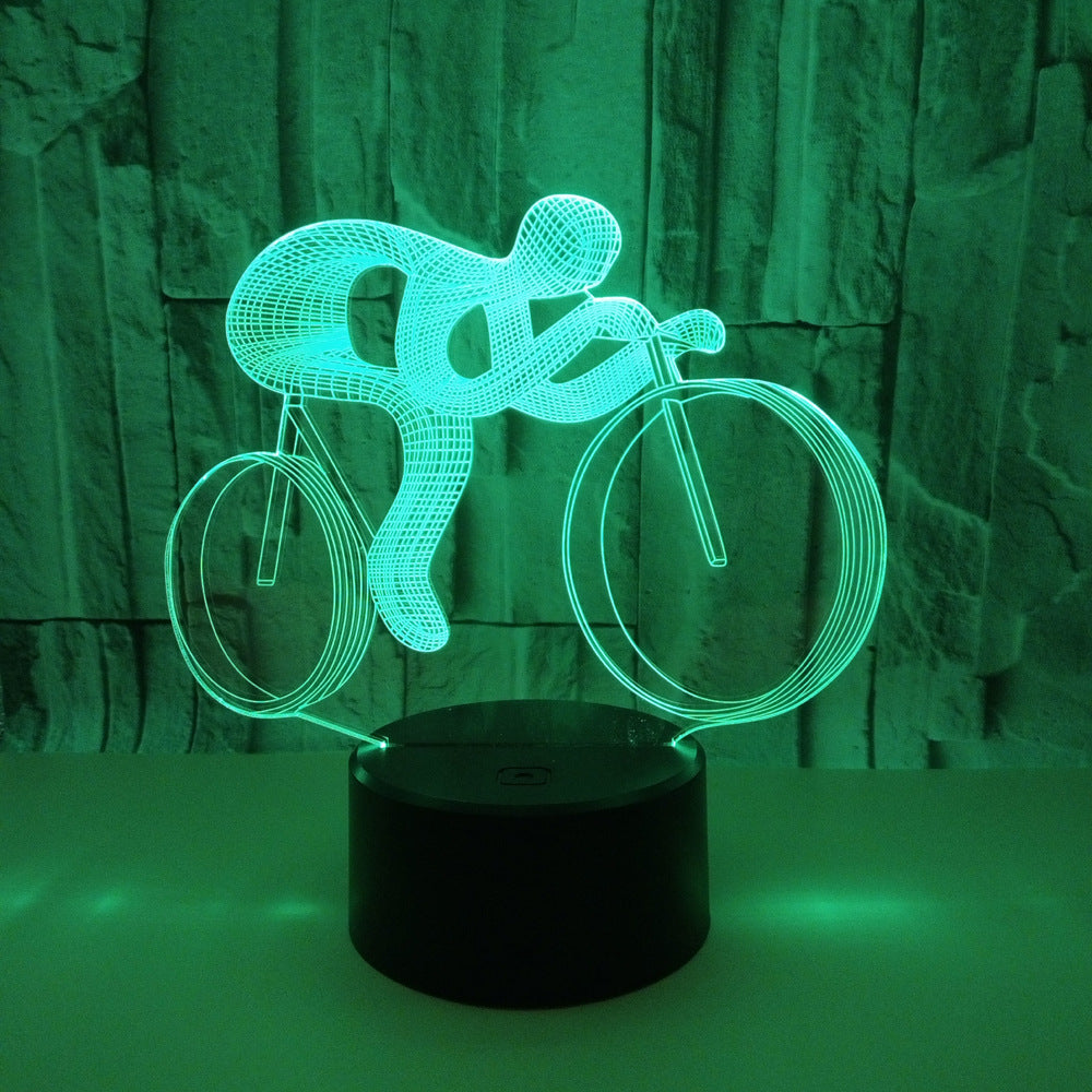 Lámpara 3D El ciclista