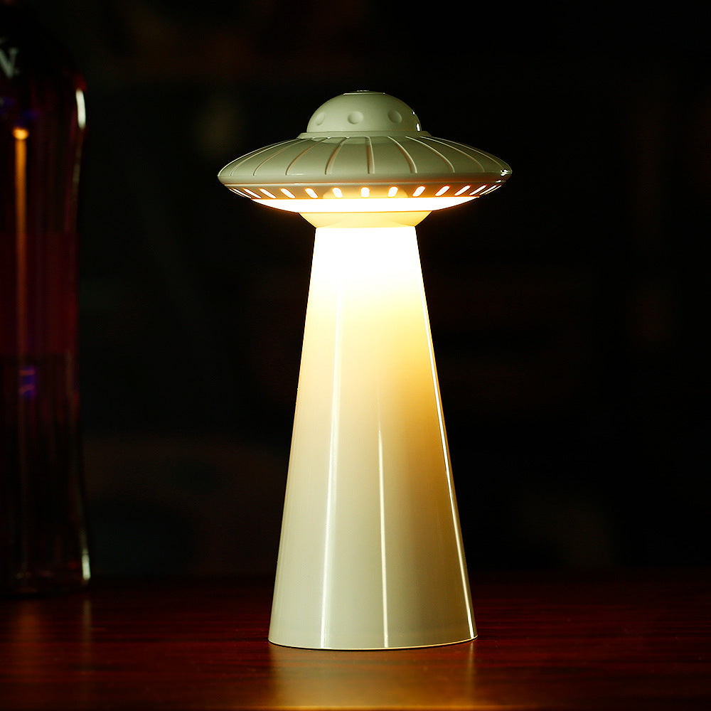 Lámpara de escritorio de carga con luz nocturna UFO