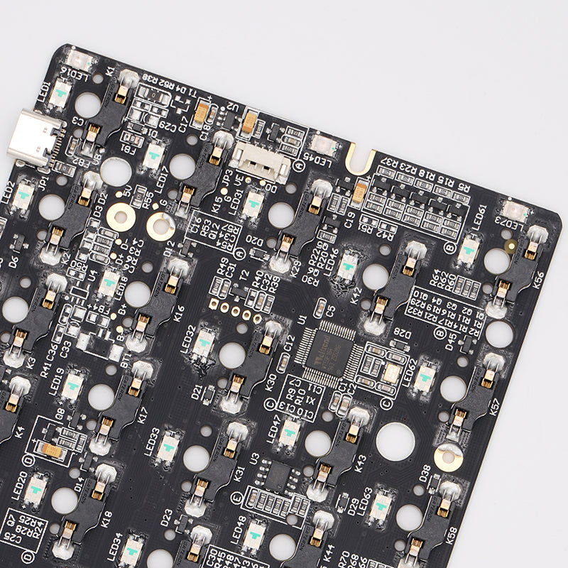 Clavier personnalisé RVB filaire de carte mère PCB