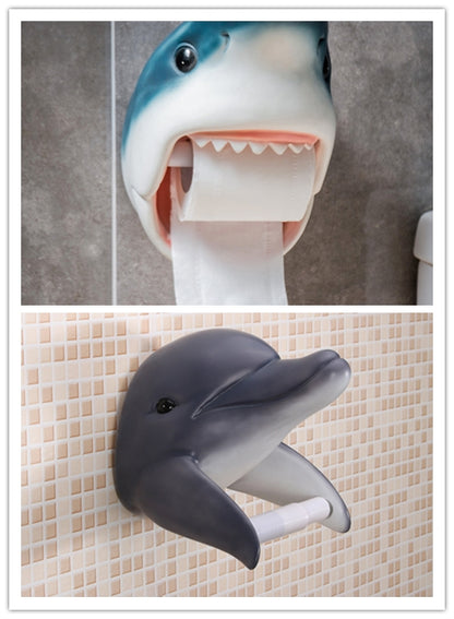 Creative shark tissue holder