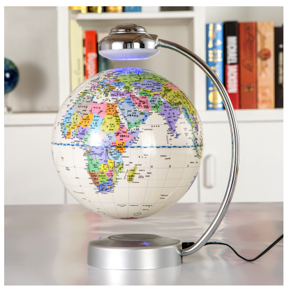 Globe à suspension magnétique de 8 pouces, décoration de bureau, cadeau d'entreprise, nouveauté, cadeau d'anniversaire créatif