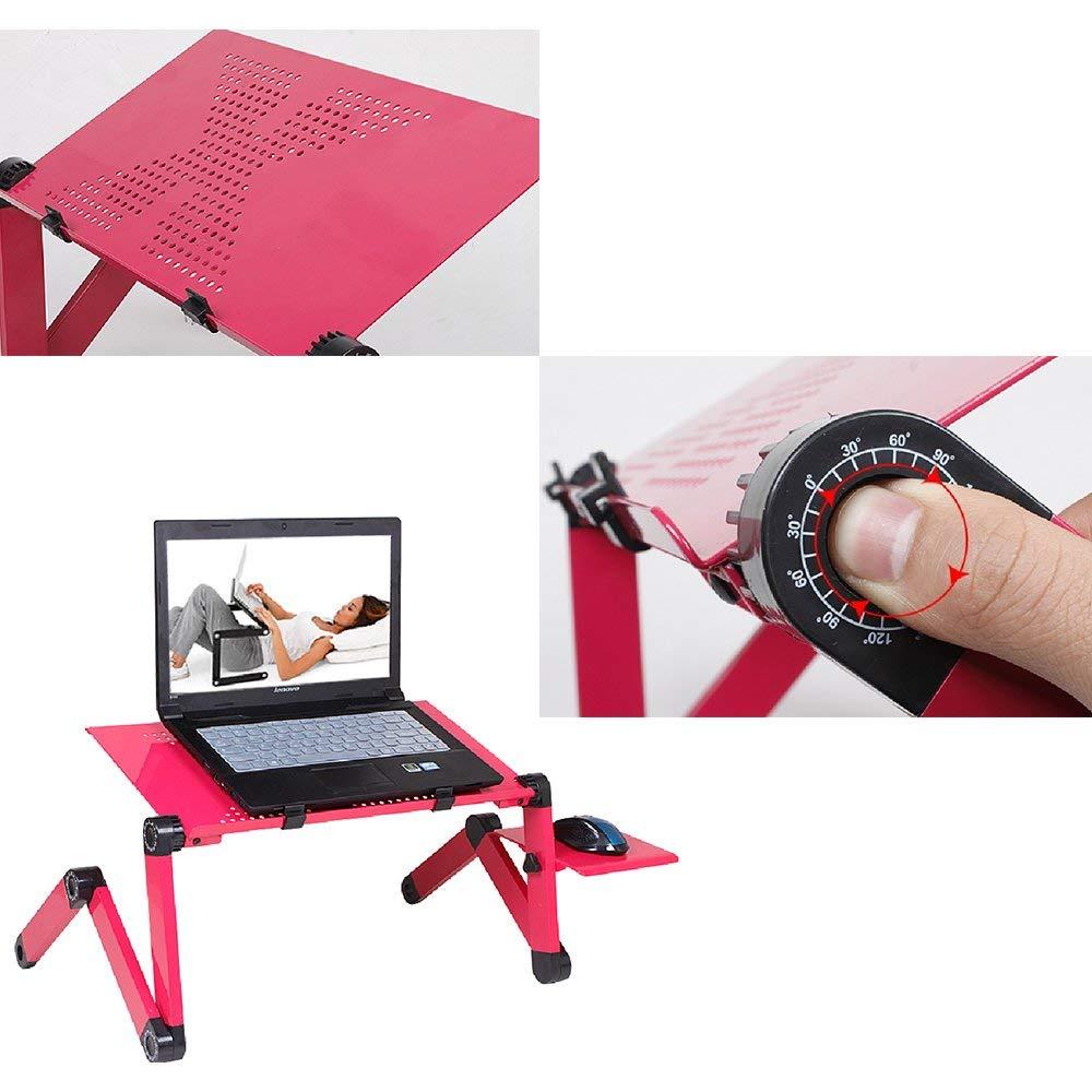 Ordinateur portable-Table-support bureau tapis de souris ordinateur portable pliant ergonomique-Design réglable avec