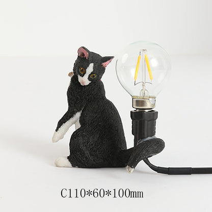 Nordic Creative Mini Animal Cat Table Lamp