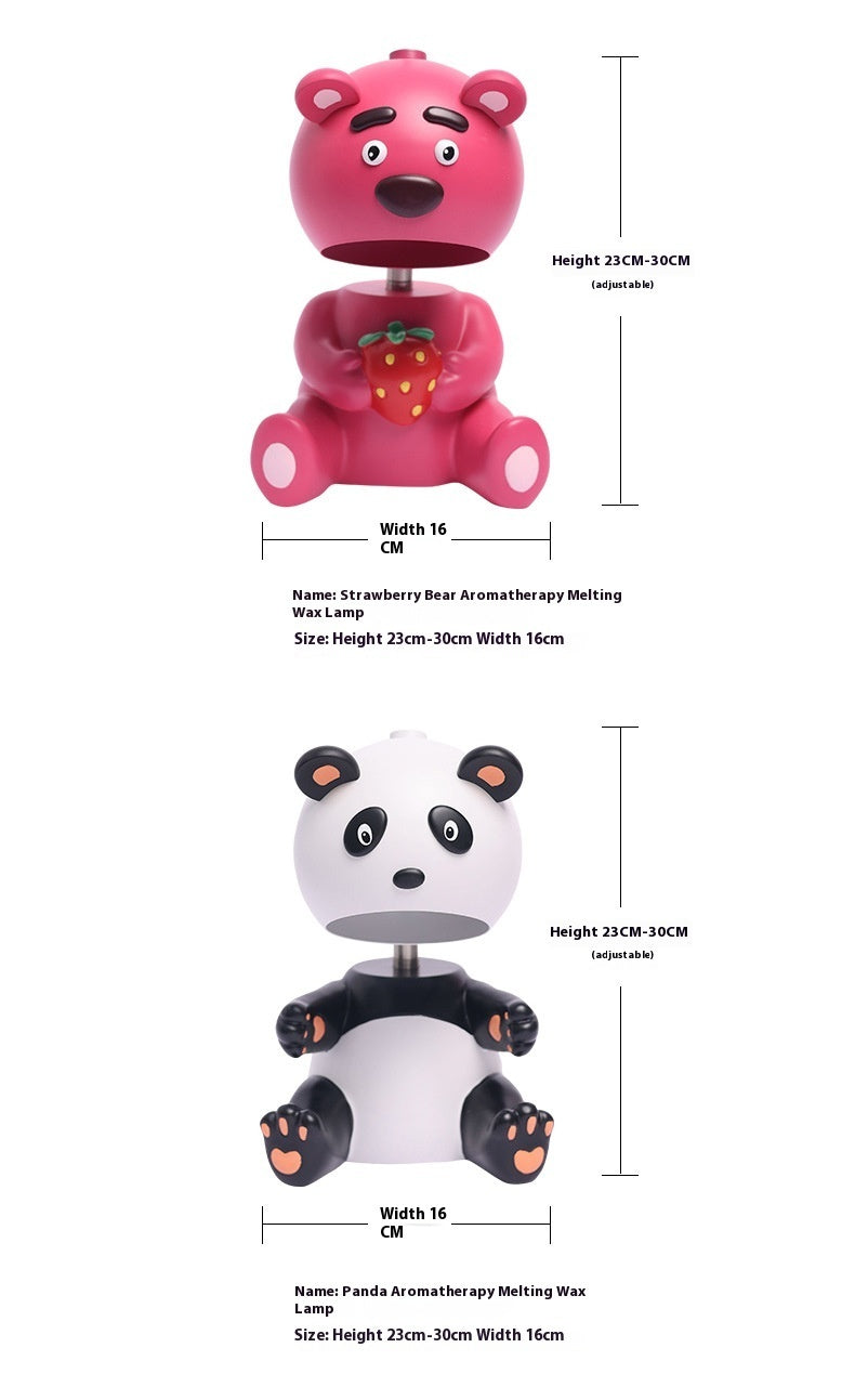 Lampe de table en cire d'aromathérapie Panda