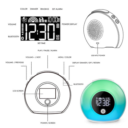 Reloj despertador musical digital