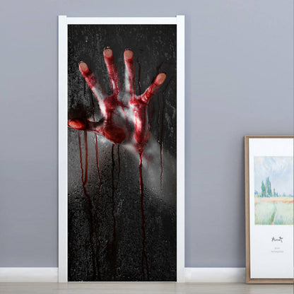 Vinilos para puertas Mano fantasma de Halloween