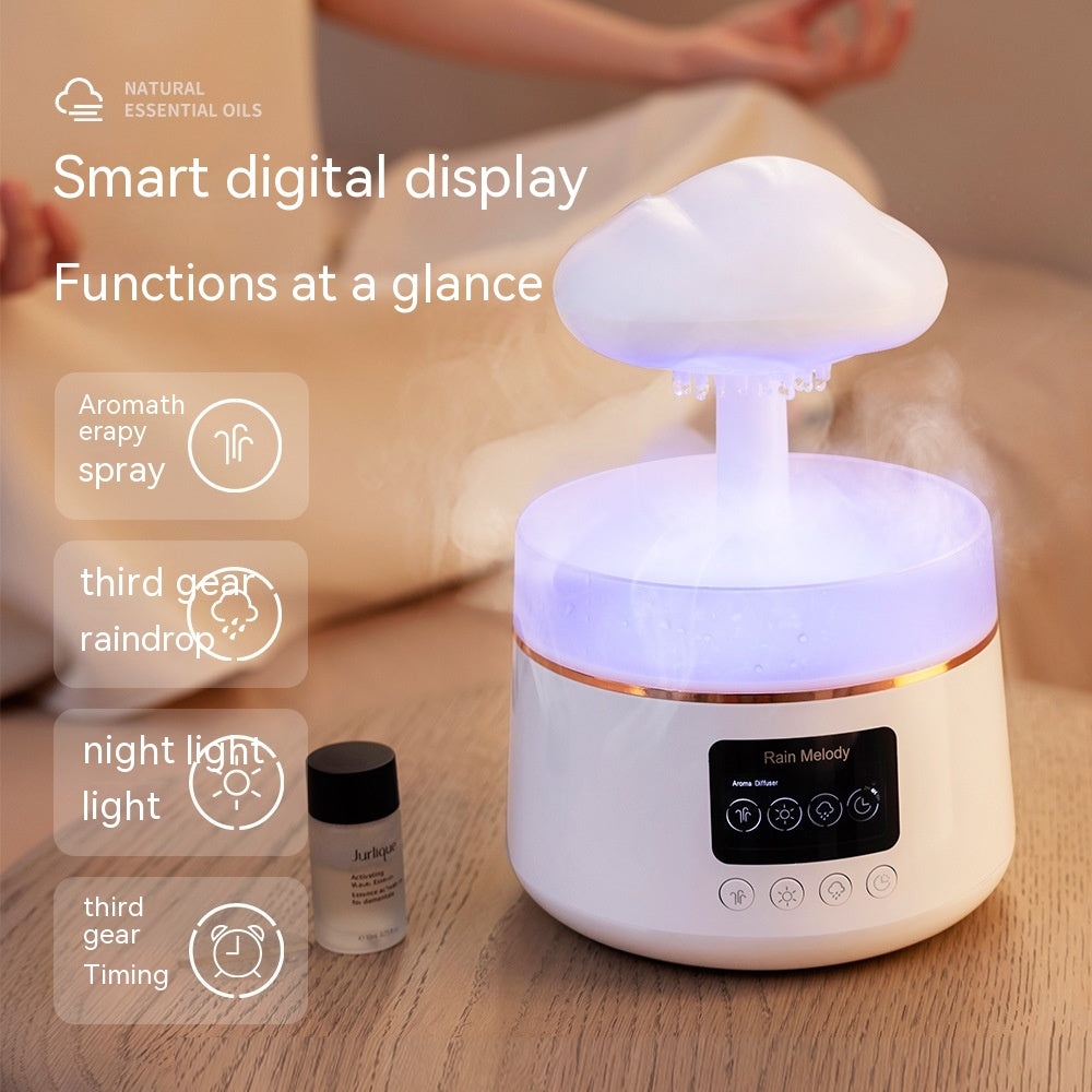 Rain Rhyme Seven-color Ambience Light Clouds Rain Aroma Diffuser