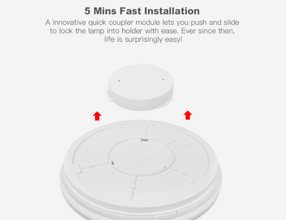 RGB remote control circular voice private mode 48W