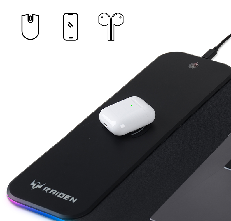 Wireless charging mouse pad