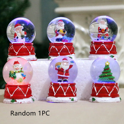 Resin Crystal Ball Decorations For Christmas Gifts