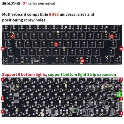 Kit de teclado mecánico de modo dual