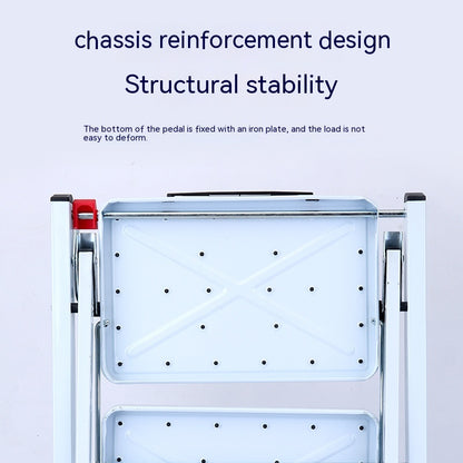 Escalier pliant domestique en deux étapes, Tube carré, échelle à tréteau Portable, échelle en fer, tabouret d'escalade Portable