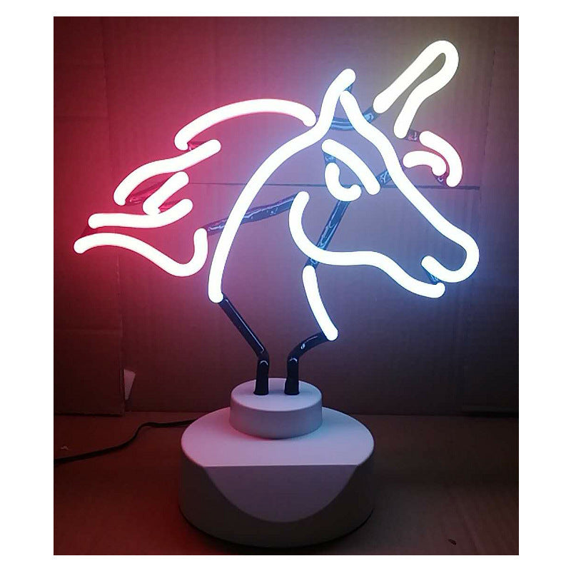 Creative Decoration Desktop Unicorn Neon Lights