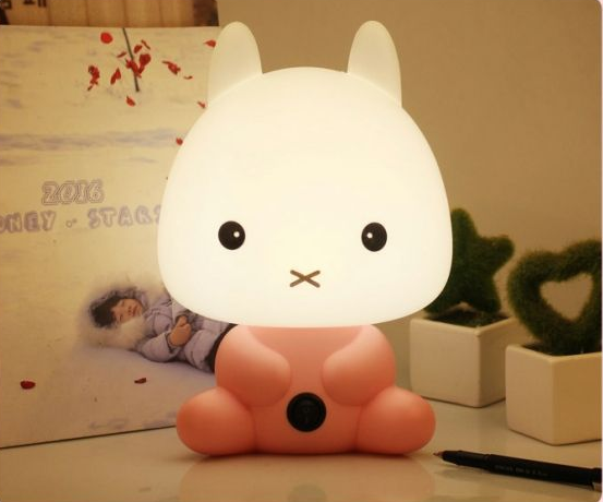 Creative cartoon table lamp eye protection night light