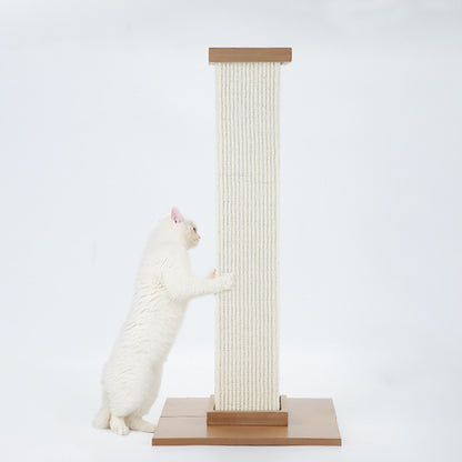 Juguetes del tablero del rasguño del gato de la forma de la columna romana del sisal