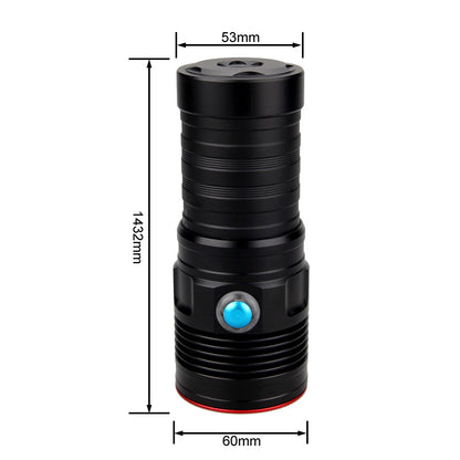 Professional diving torch with water-proof LED charging