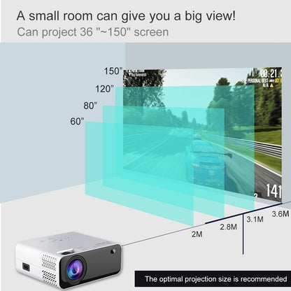 Proyector de pantalla de inicio para oficina de negocios 