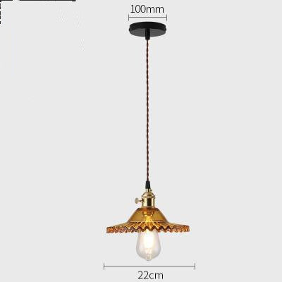 Nordic Minimalist Glass Chandelier Old Shanghai Retro