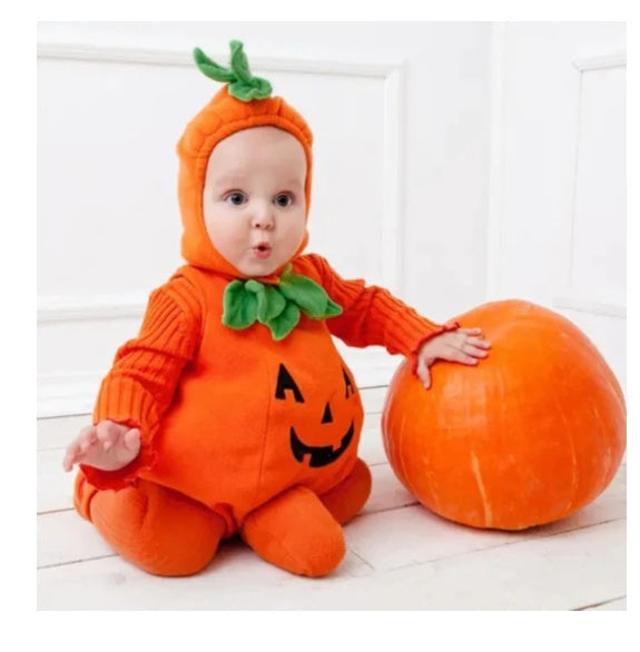 Ropa de bebé, moda, disfraces de Halloween, disfraz de calabaza, mono de Halloween