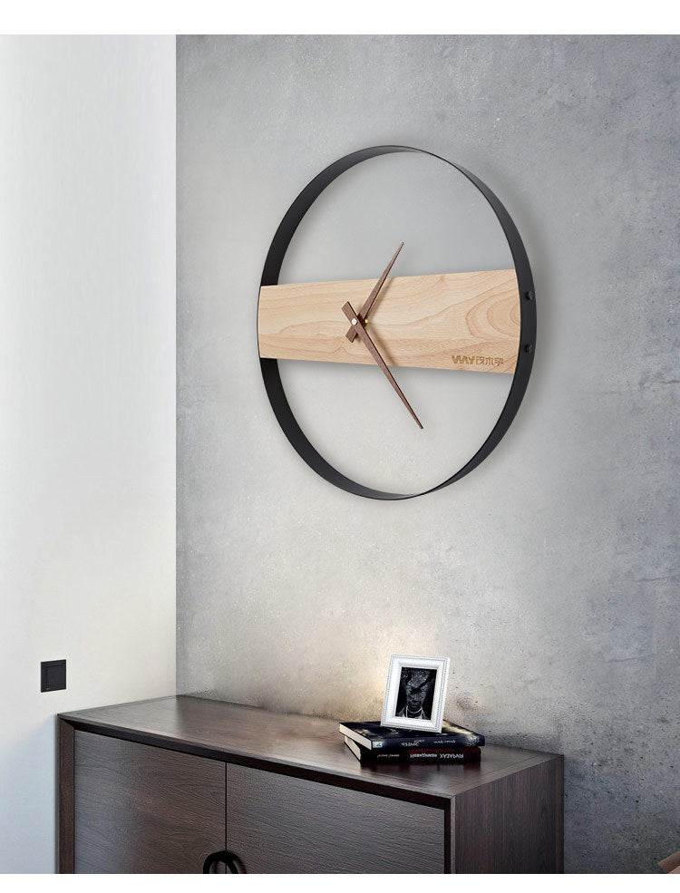 Horloge murale de salon de table simple