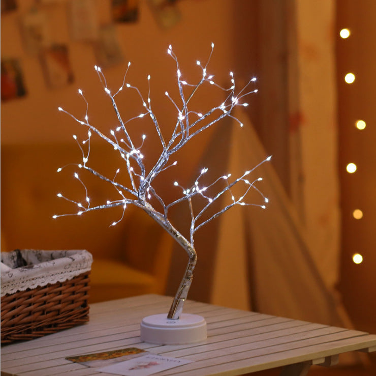 Arbre lumière interrupteur tactile perle étoile veilleuse