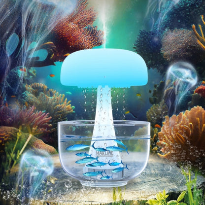 Jellyfish Raindrop Humidifier Ultrasonic Atomization Seven-color Ambience Light Cloud Rain Aroma Diffuser Home Decor