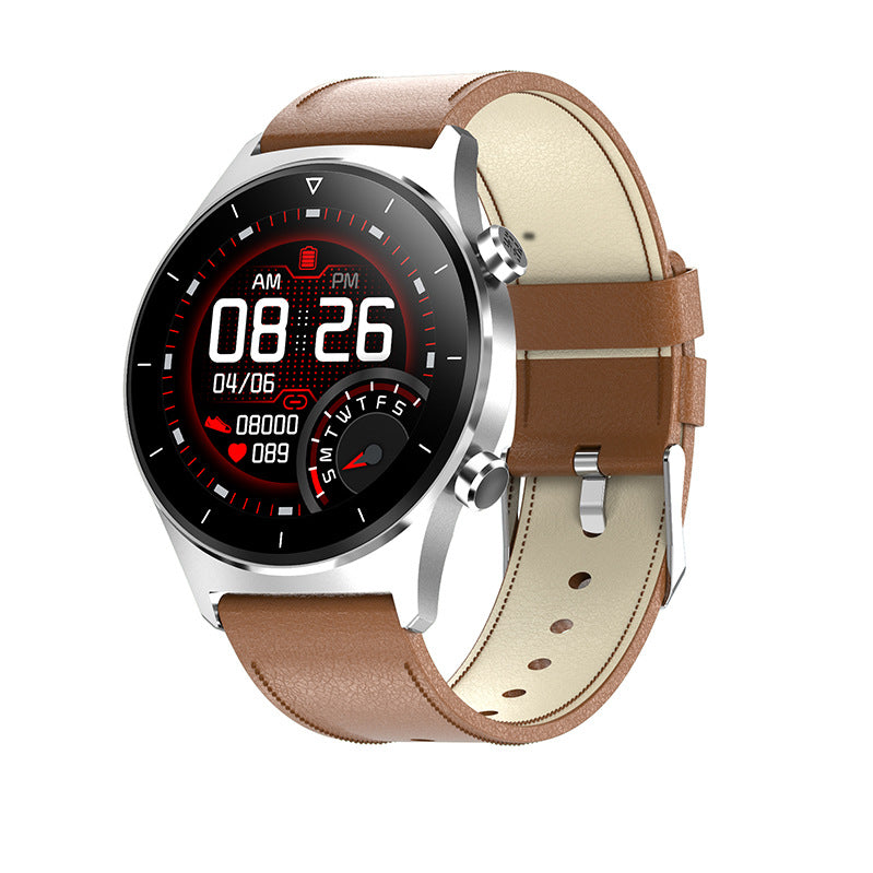 Compatible avec Apple, montre Bluetooth avec bracelet en silicone étanche