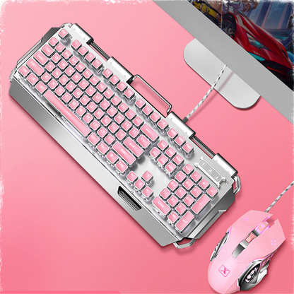 Véritable clavier mécanique rose