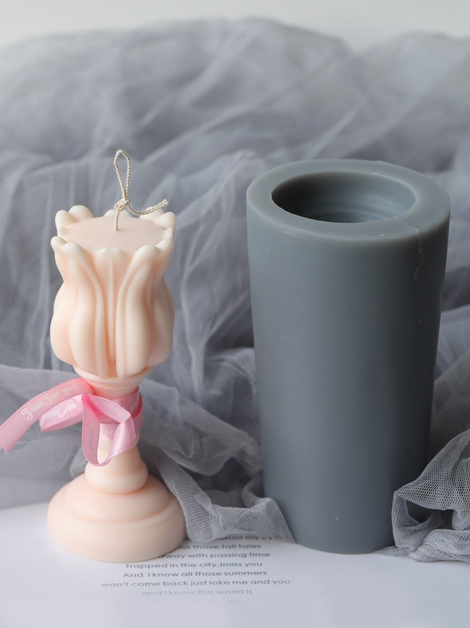 Tulip Candlestick candle mould