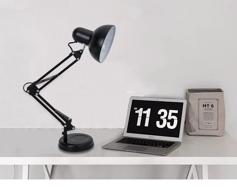 Modern LED Long Swing Arm adjustable classic desk Lamps E27 clip Table Lamp for