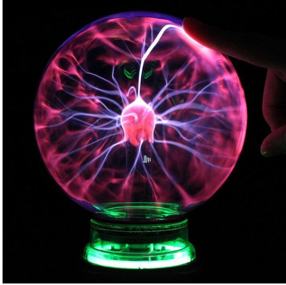 Bola de relámpago de Plasma, luz mágica electrónica, bola de inducción electrostática, bola mágica con música de 4 pulgadas, 5 pulgadas y 6 pulgadas