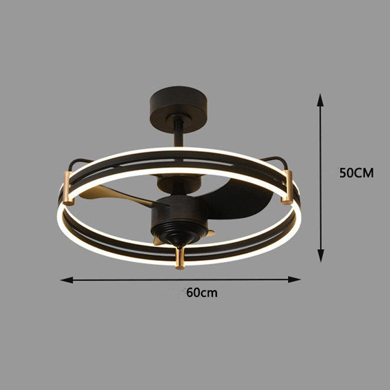 Plafonnier de chambre intégré à ventilateur électrique à fréquence variable