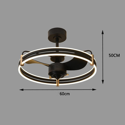 Plafonnier de chambre intégré à ventilateur électrique à fréquence variable