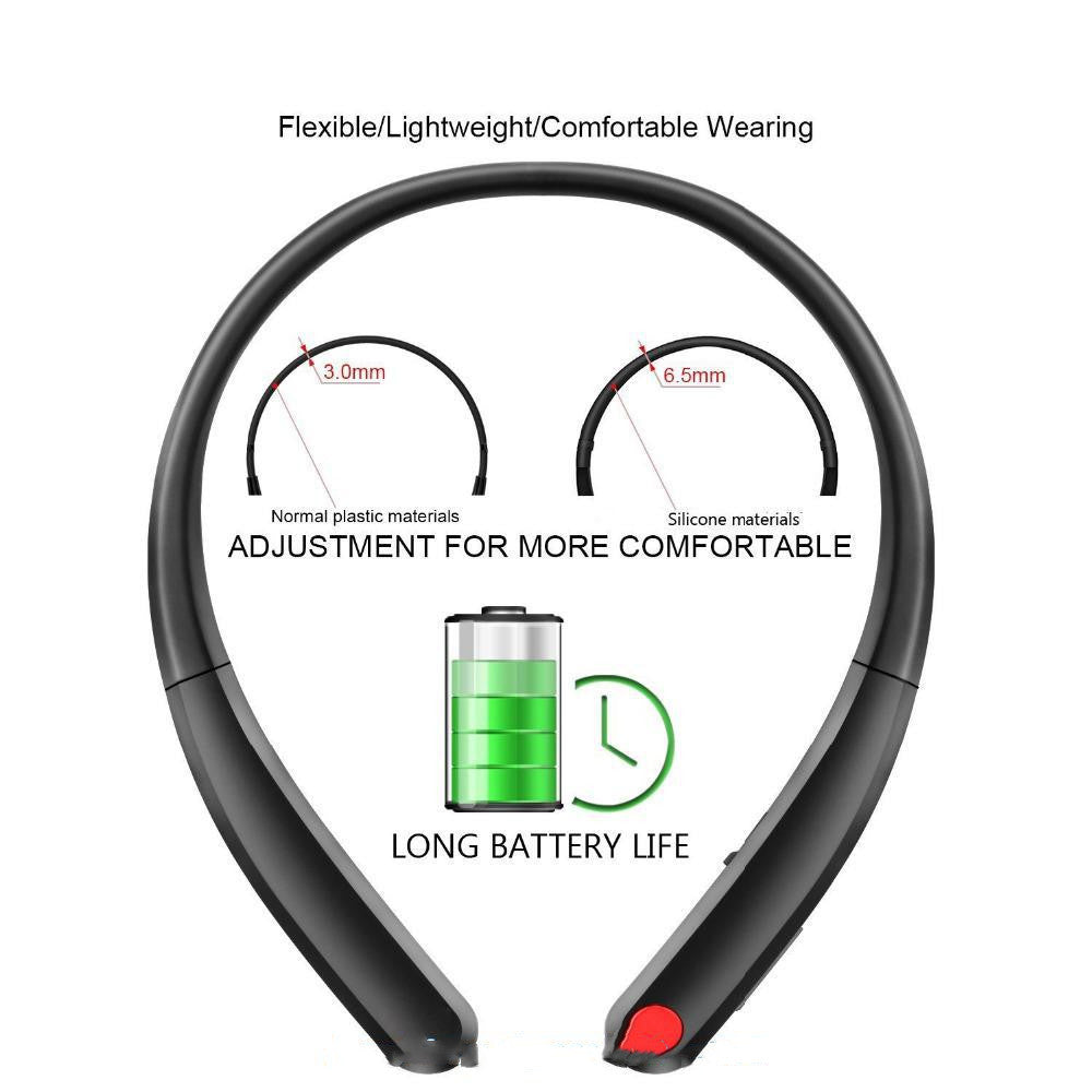 Neck-style sports bluetooth headset