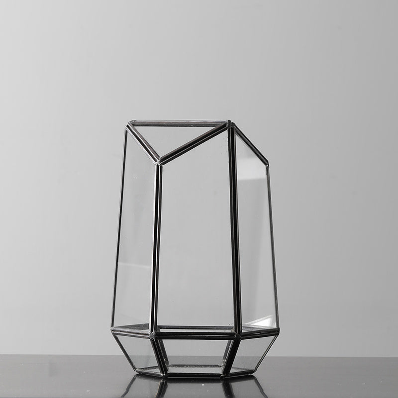 Home Geometric Glass Cover Decoration