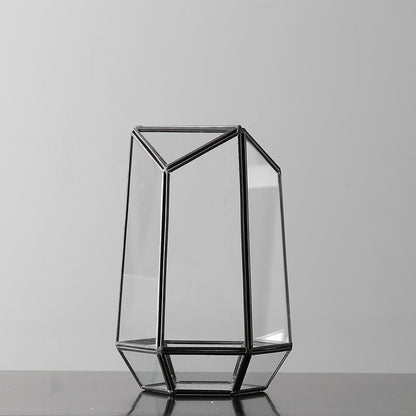 Home Geometric Glass Cover Decoration