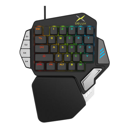 Teclado mecánico de una mano T9X Jedi Gun God