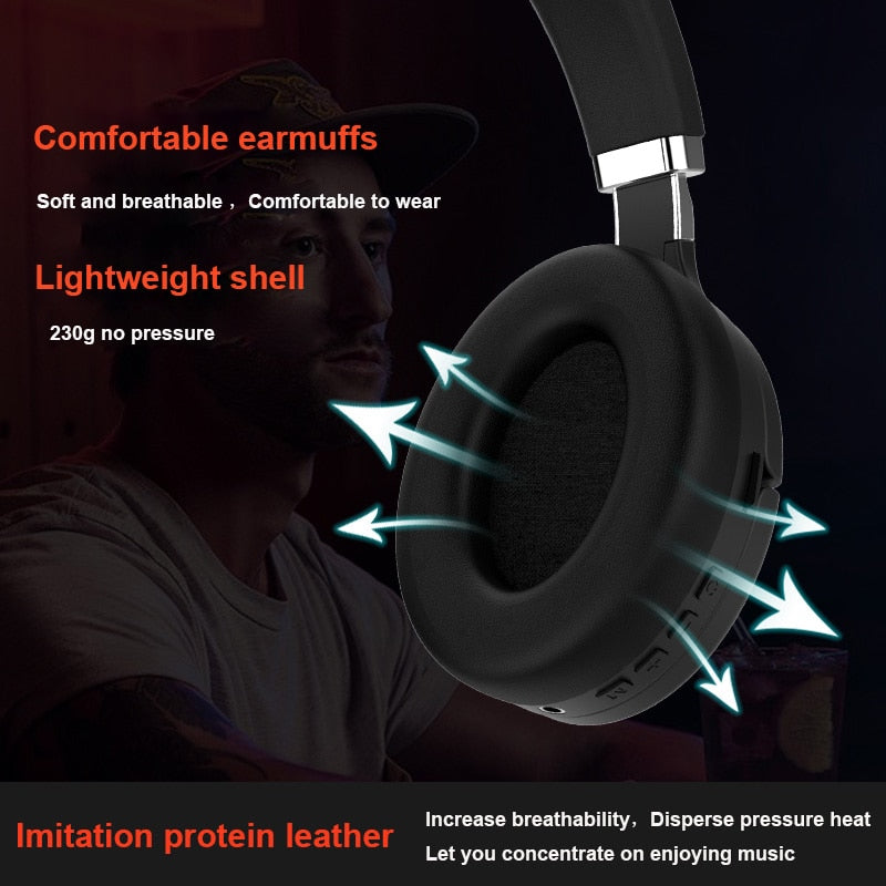 Casque Bluetooth avec câble sans fil