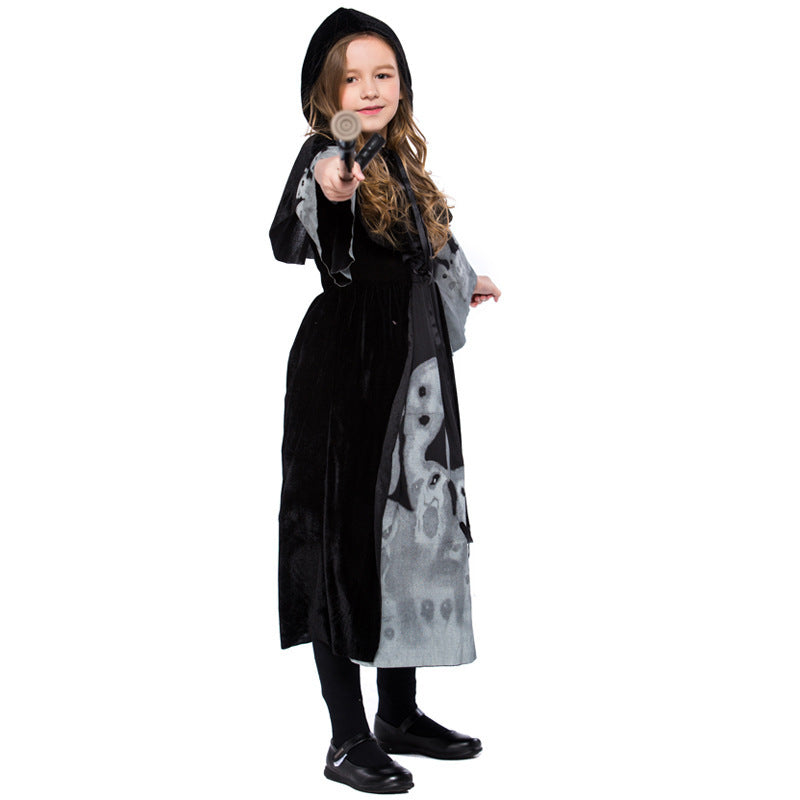 Costume de fantôme squelette pour enfants pour Halloween