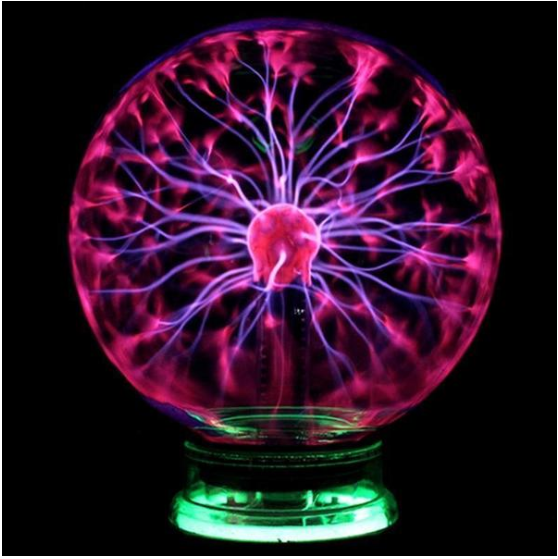 Boule de foudre Plasma, lumière magique électronique, boule à Induction électrostatique, boule magique avec musique, 4, 5, 6 pouces