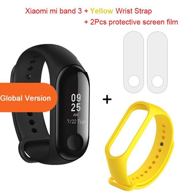 Versión Global Xiaomi mi band 3 Fitness Tracker pulsera inteligente 0,78 pantalla táctil OLED 50M impermeable miband 3 Xiomi band 3