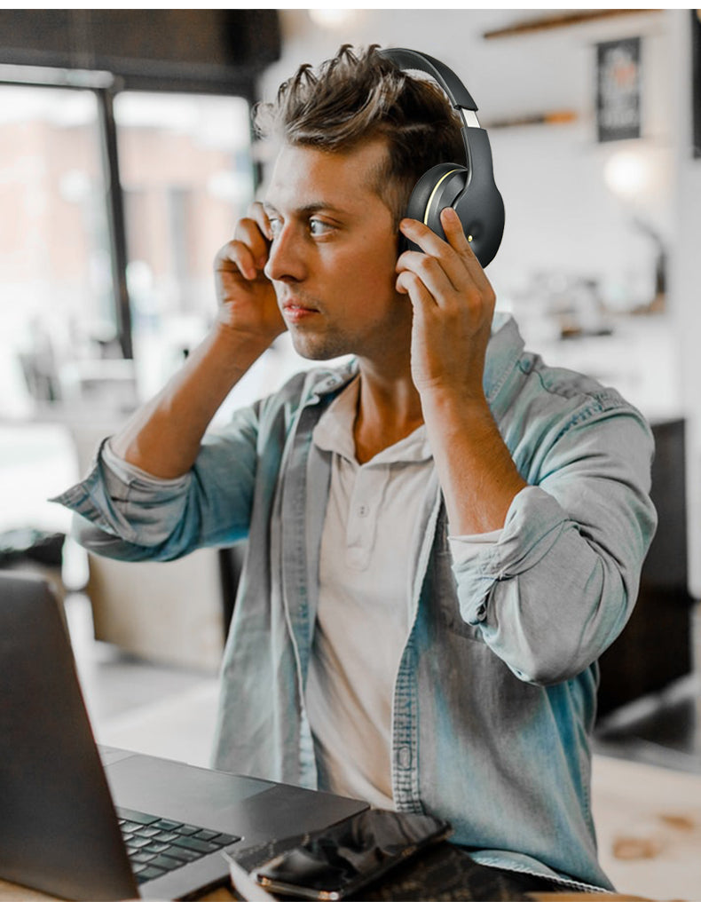 ANC noise-cancelling Bluetooth headset