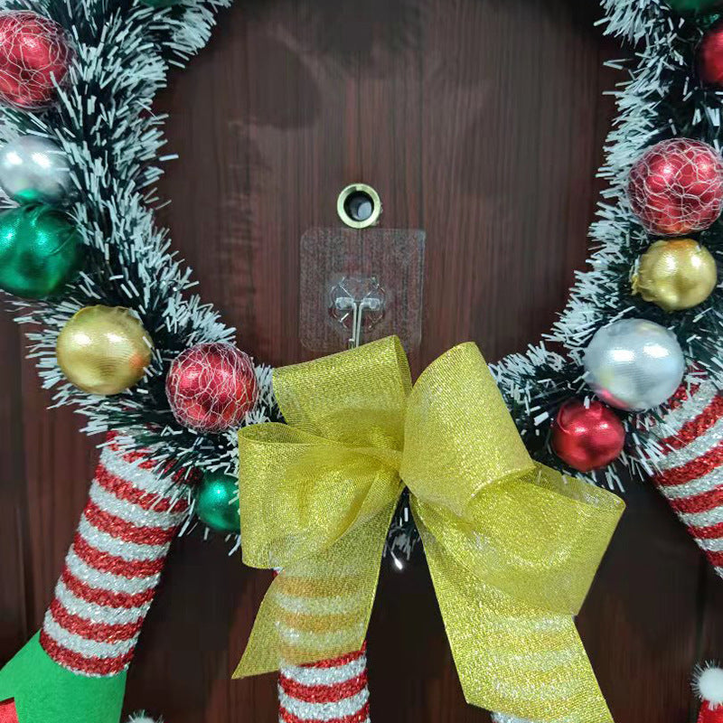 Adornos navideños Payaso de cuatro patas para colgar en la puerta