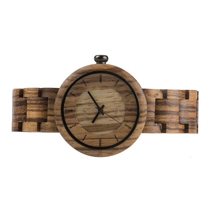 Montre en bois de bambou montre pour femme montre à mouvement à quartz